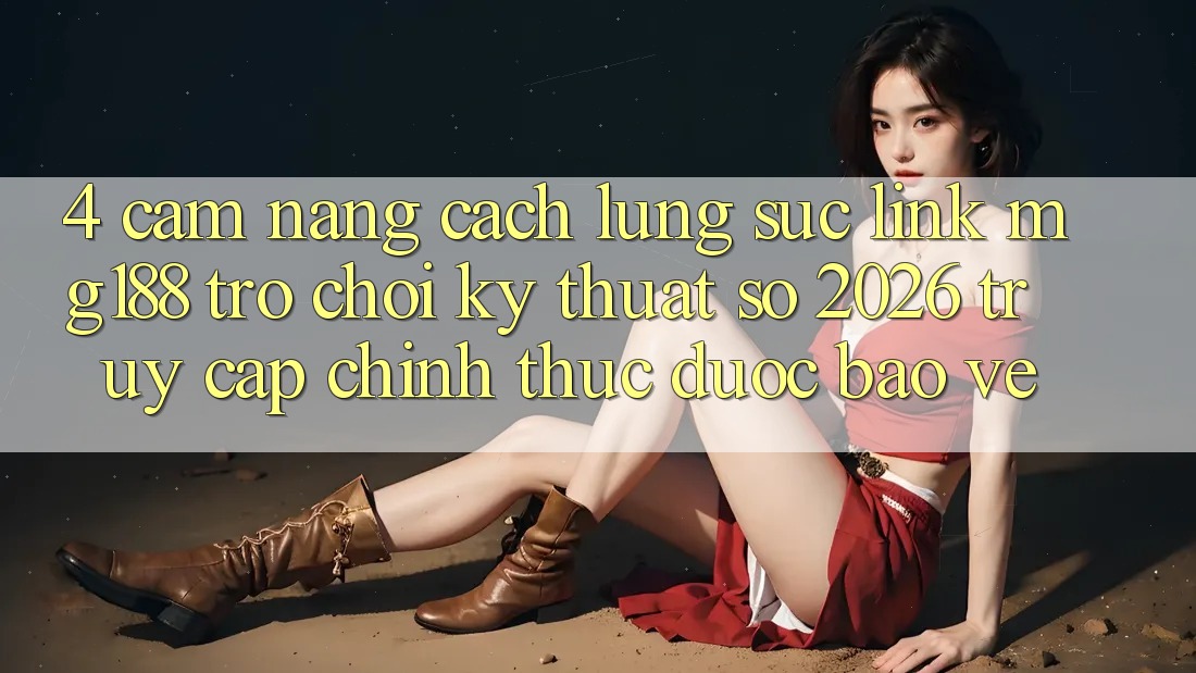 4. Cẩm nang Cách Lùng sục Link mg188 - Trò chơi Kỹ Thuật Số 2026 - Truy Cập Chính Thức Được bảo vệ 4. Cẩm nang Cách Lùng sục Link mg188 - Trò chơi Kỹ Thuật Số 2026 - Truy Cập Chính Thức Được bảo vệ