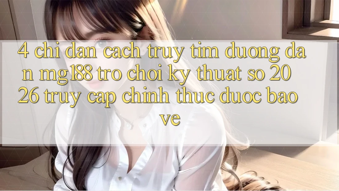 4. Chỉ dẫn Cách Truy tìm Đường dẫn mg188 - Trò chơi Kỹ Thuật Số 2026 - Truy Cập Chính Thức Được bảo vệ 4. Chỉ dẫn Cách Truy tìm Đường dẫn mg188 - Trò chơi Kỹ Thuật Số 2026 - Truy Cập Chính Thức Được bảo vệ