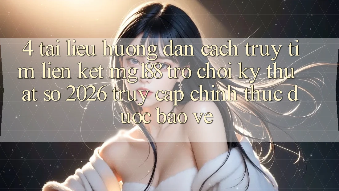 4. Tài liệu hướng dẫn Cách Truy tìm Liên kết mg188 - Trò chơi Kỹ Thuật Số 2026 - Truy Cập Chính Thức Được bảo vệ 4. Tài liệu hướng dẫn Cách Truy tìm Liên kết mg188 - Trò chơi Kỹ Thuật Số 2026 - Truy Cập Chính Thức Được bảo vệ