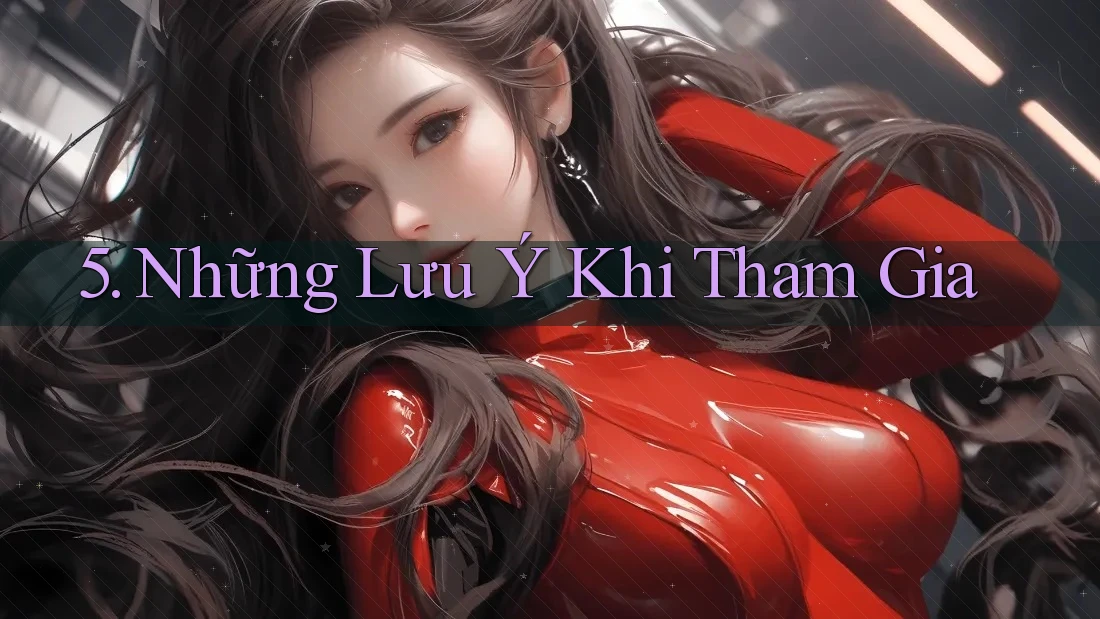 5. Những Lưu Ý Khi Tham Gia 5. Những Lưu Ý Khi Tham Gia