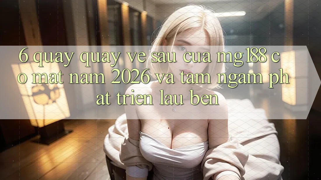 6. Quay quay về sau Của mg188 Có mặt Năm 2026 Và Tầm Ngắm Phát Triển Lâu bền 6. Quay quay về sau Của mg188 Có mặt Năm 2026 Và Tầm Ngắm Phát Triển Lâu bền