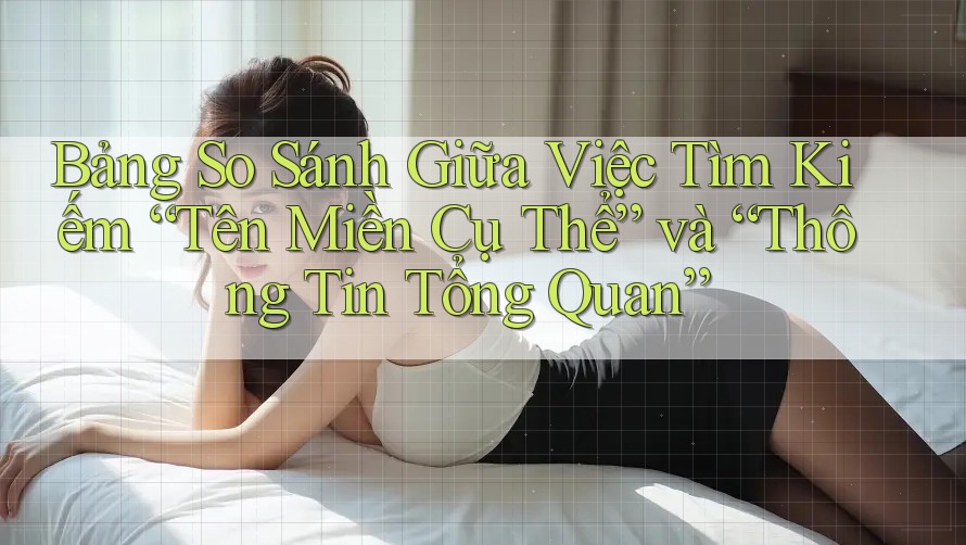 Bảng So Sánh Giữa Việc Tìm Kiếm “Tên Miền Cụ Thể” và “Thông Tin Tổng Quan” Bảng So Sánh Giữa Việc Tìm Kiếm “Tên Miền Cụ Thể” và “Thông Tin Tổng Quan”