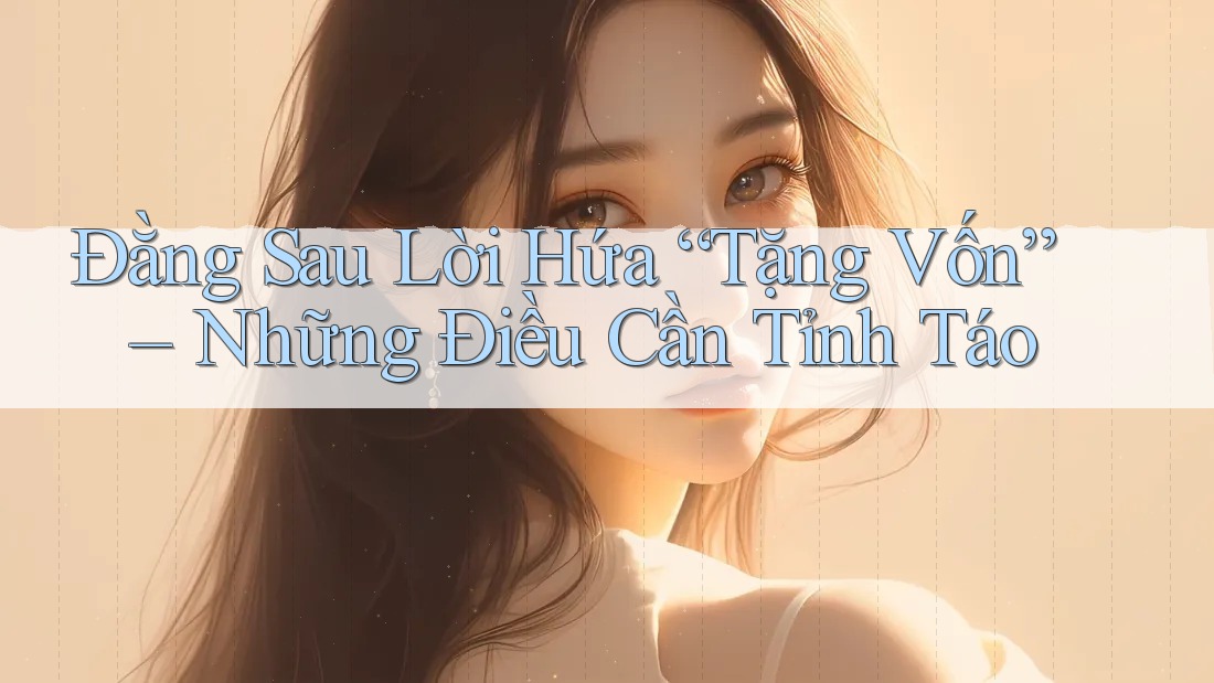 Đằng Sau Lời Hứa “Tặng Vốn” – Những Điều Cần Tỉnh Táo Đằng Sau Lời Hứa “Tặng Vốn” – Những Điều Cần Tỉnh Táo