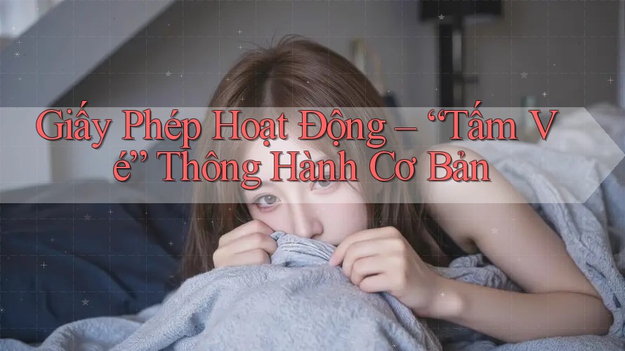 Giấy Phép Hoạt Động – “Tấm Vé” Thông Hành Cơ Bản Giấy Phép Hoạt Động – “Tấm Vé” Thông Hành Cơ Bản