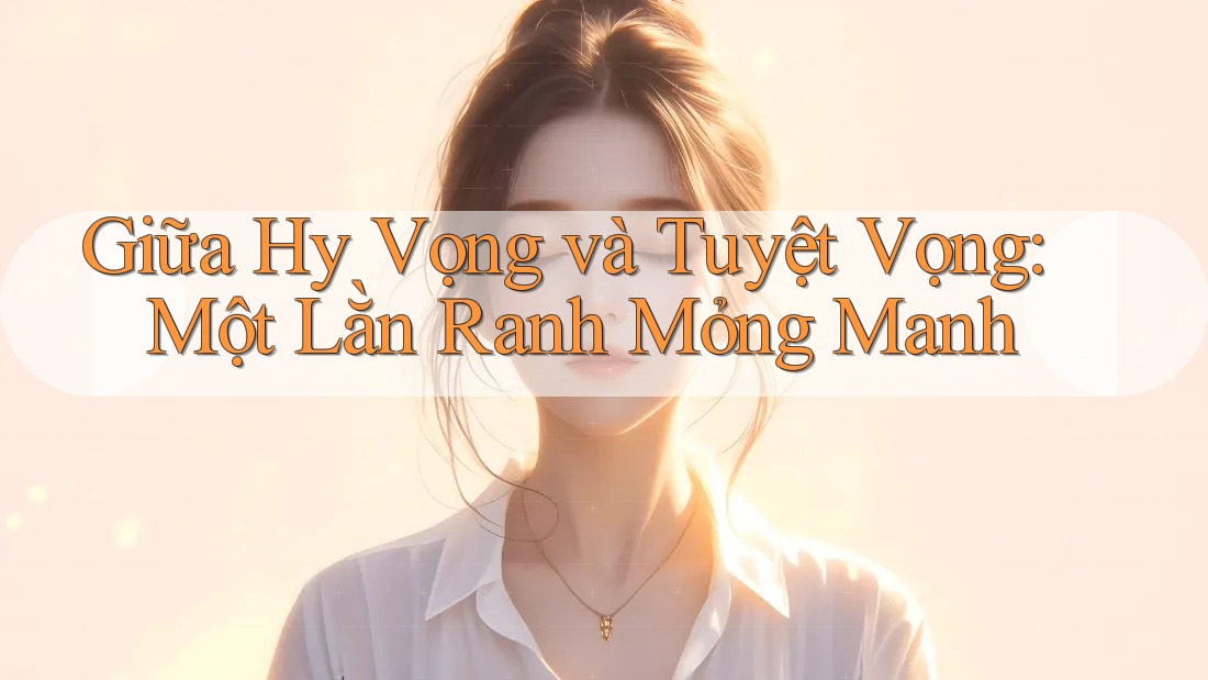 Giữa Hy Vọng và Tuyệt Vọng: Một Lằn Ranh Mỏng Manh Giữa Hy Vọng và Tuyệt Vọng: Một Lằn Ranh Mỏng Manh