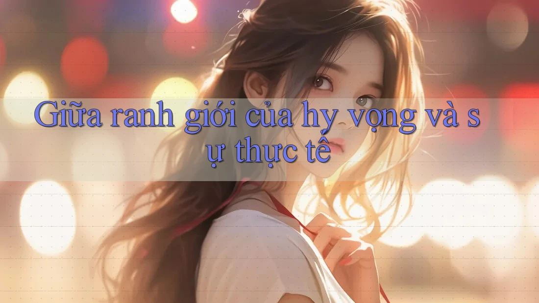 Giữa ranh giới của hy vọng và sự thực tế Giữa ranh giới của hy vọng và sự thực tế