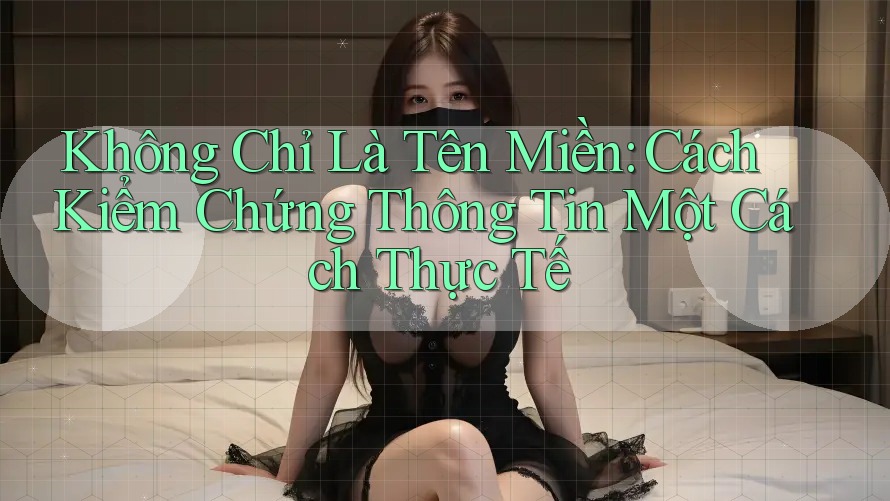 Không Chỉ Là Tên Miền: Cách Kiểm Chứng Thông Tin Một Cách Thực Tế Không Chỉ Là Tên Miền: Cách Kiểm Chứng Thông Tin Một Cách Thực Tế