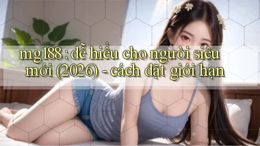mg188 dễ hiểu cho người siêu mới (2026)   cách đặt giới hạn