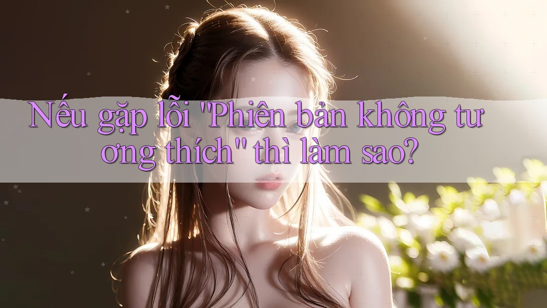 Nếu gặp lỗi “Phiên bản không tương thích” thì làm sao? Nếu gặp lỗi “Phiên bản không tương thích” thì làm sao?
