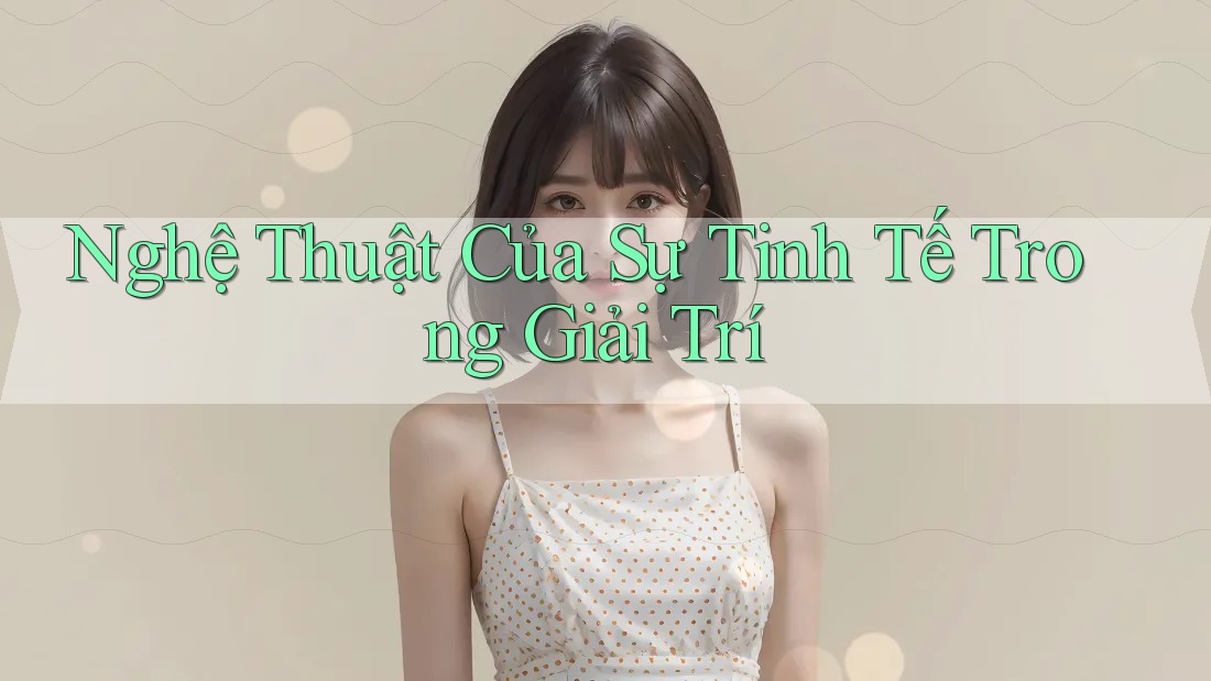 Nghệ Thuật Của Sự Tinh Tế Trong Giải Trí Nghệ Thuật Của Sự Tinh Tế Trong Giải Trí