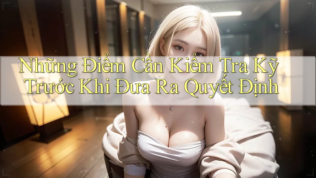 Những Điểm Cần Kiểm Tra Kỹ Trước Khi Đưa Ra Quyết Định Những Điểm Cần Kiểm Tra Kỹ Trước Khi Đưa Ra Quyết Định