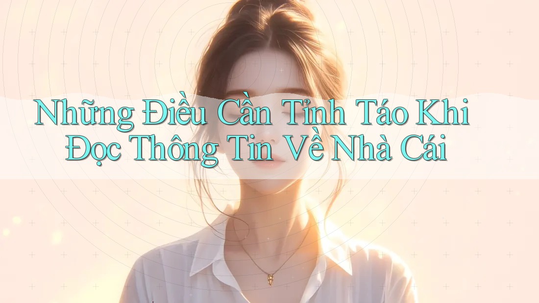 Những Điều Cần Tỉnh Táo Khi Đọc Thông Tin Về Nhà Cái Những Điều Cần Tỉnh Táo Khi Đọc Thông Tin Về Nhà Cái
