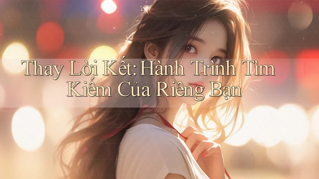 Thay Lời Kết: Hành Trình Tìm Kiếm Của Riêng Bạn Thay Lời Kết: Hành Trình Tìm Kiếm Của Riêng Bạn
