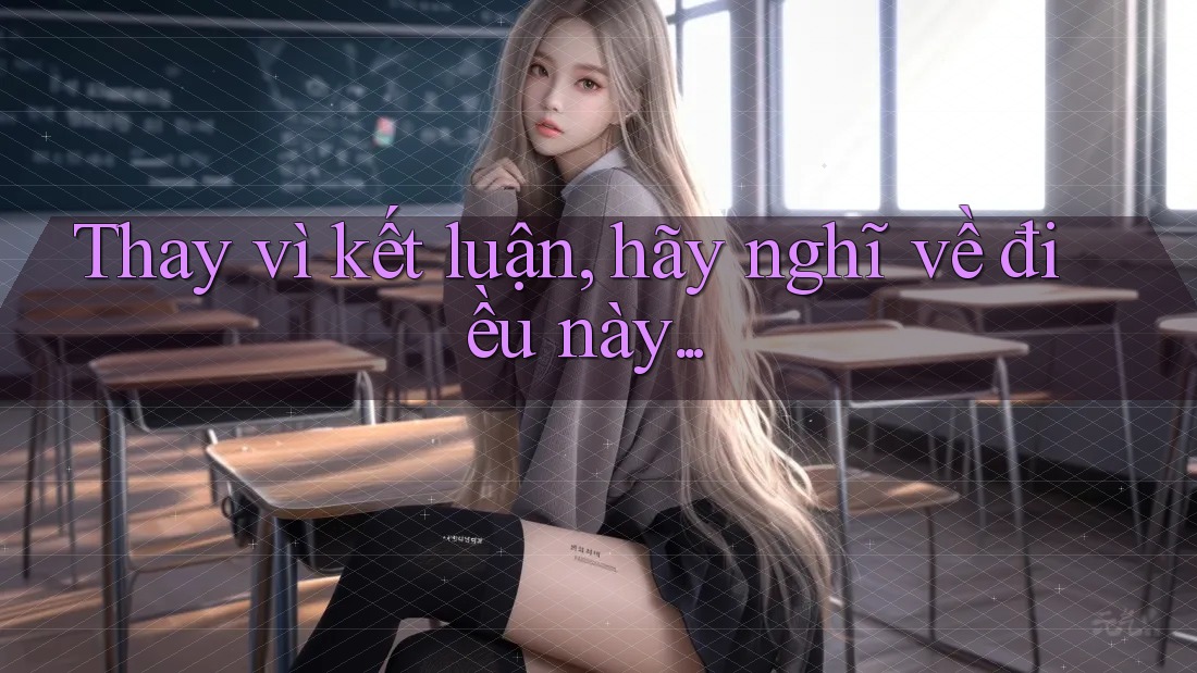 Thay vì kết luận, hãy nghĩ về điều này. . .