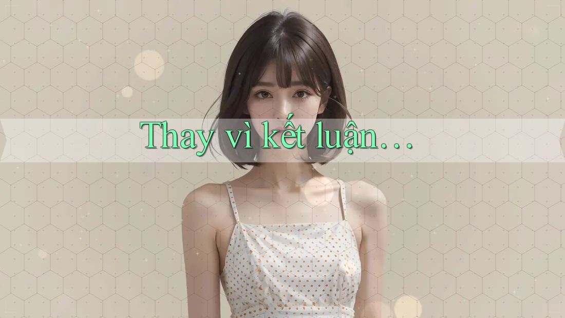 Thay Vì Kết Luận…