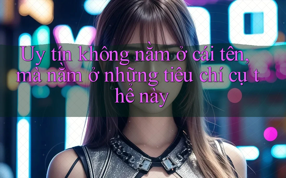 Uy tín không nằm ở cái tên, mà nằm ở những tiêu chí cụ thể này Uy tín không nằm ở cái tên, mà nằm ở những tiêu chí cụ thể này