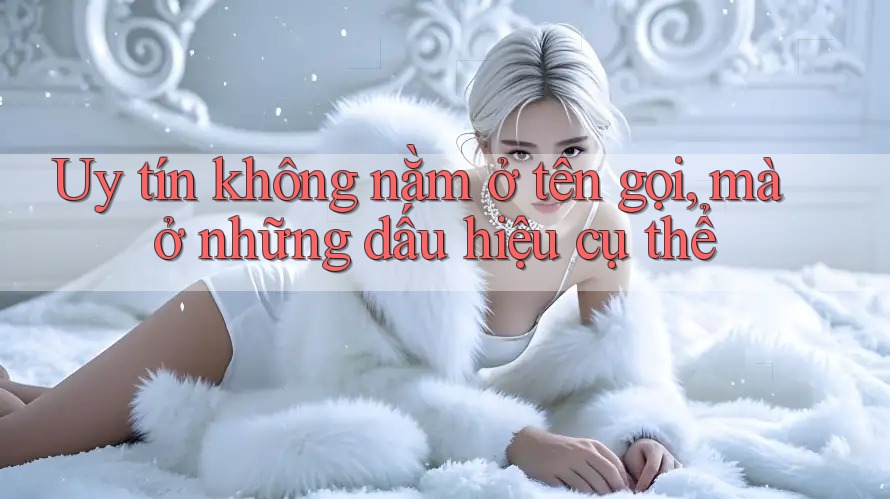 Uy tín không nằm ở tên gọi, mà ở những dấu hiệu cụ thể Uy tín không nằm ở tên gọi, mà ở những dấu hiệu cụ thể