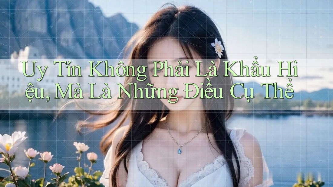 Uy Tín Không Phải Là Khẩu Hiệu, Mà Là Những Điều Cụ Thể Uy Tín Không Phải Là Khẩu Hiệu, Mà Là Những Điều Cụ Thể