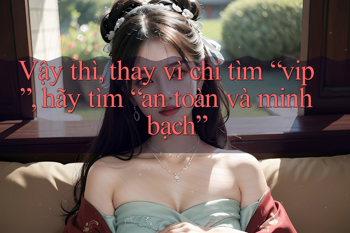 Vậy thì, thay vì chỉ tìm “vip”, hãy tìm “an toàn và minh bạch” Vậy thì, thay vì chỉ tìm “vip”, hãy tìm “an toàn và minh bạch”