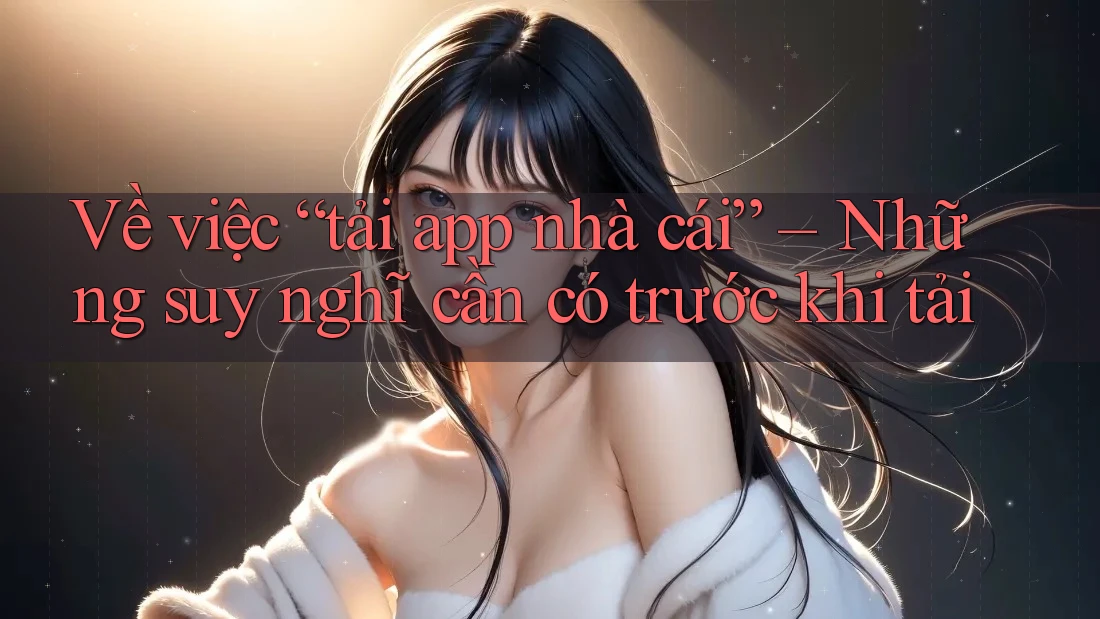 Về việc “tải app nhà cái” – Những suy nghĩ cần có trước khi tải